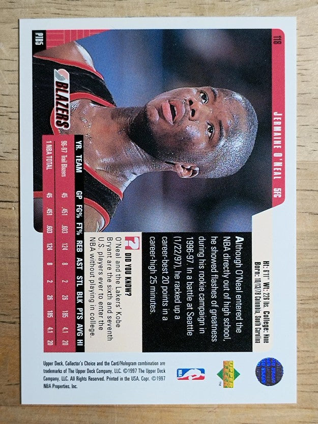 1997-98 Collector's Choice #118 Jermaine O'Neal