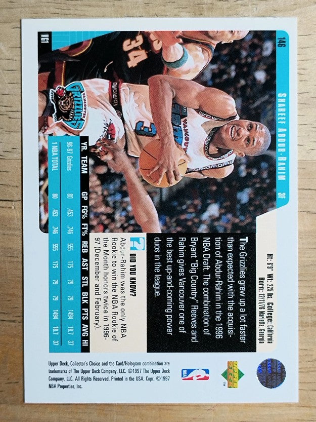1997-98 Collector's Choice #146 Shareef Abdur-Rahim