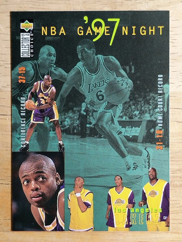 1997-98 Collector's Choice #168 E.Jones/Shaquille O'Neal/Kobe Bryant/Van Exel