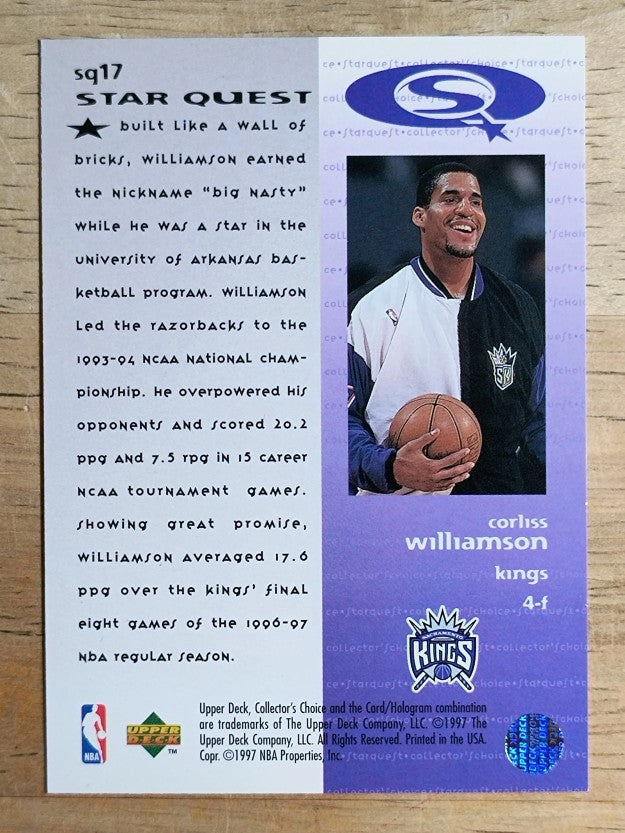1997-98 Collector's Choice StarQuest #17 Corliss Williamson