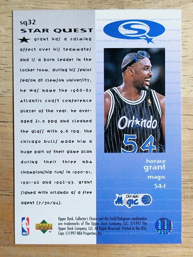 1997-98 Collector's Choice StarQuest #32 Horace Grant