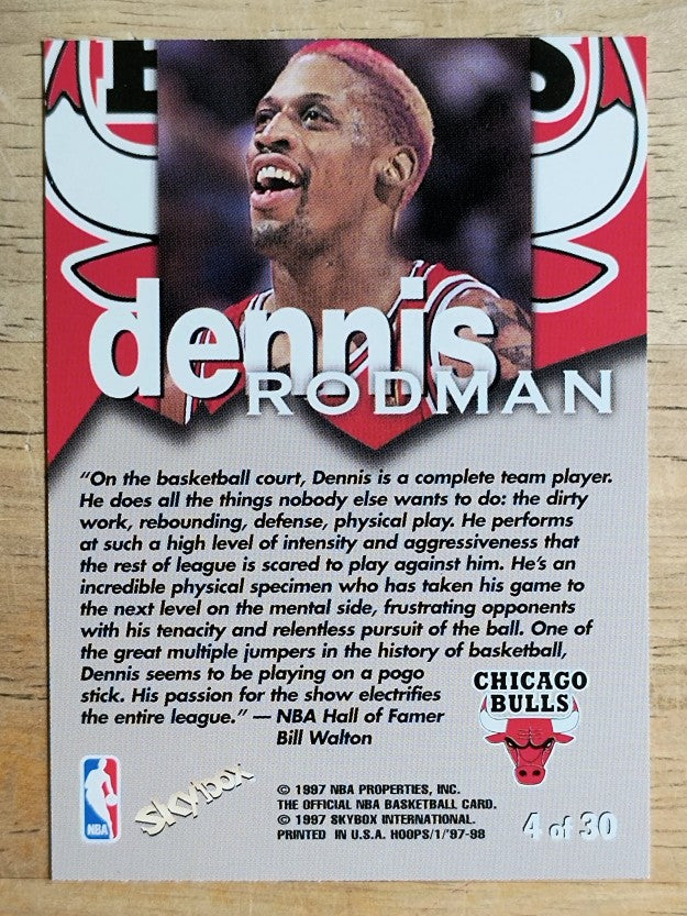 1997-98 Hoops Talkin' Hoops #4 Dennis Rodman