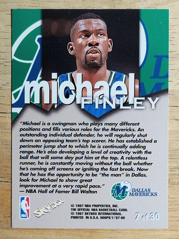 1997-98 Hoops Talkin' Hoops #7 Michael Finley