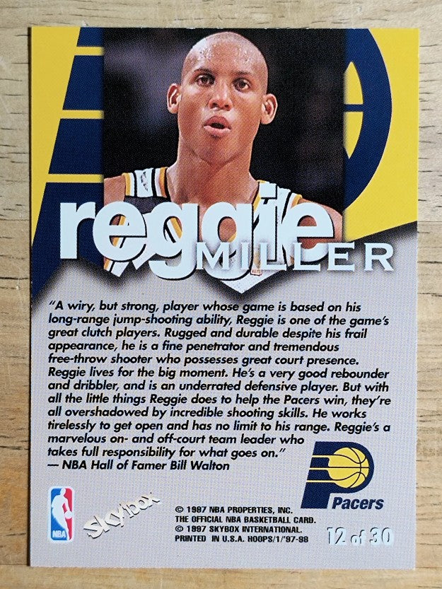 1997-98 Hoops Talkin' Hoops #12 Reggie Miller