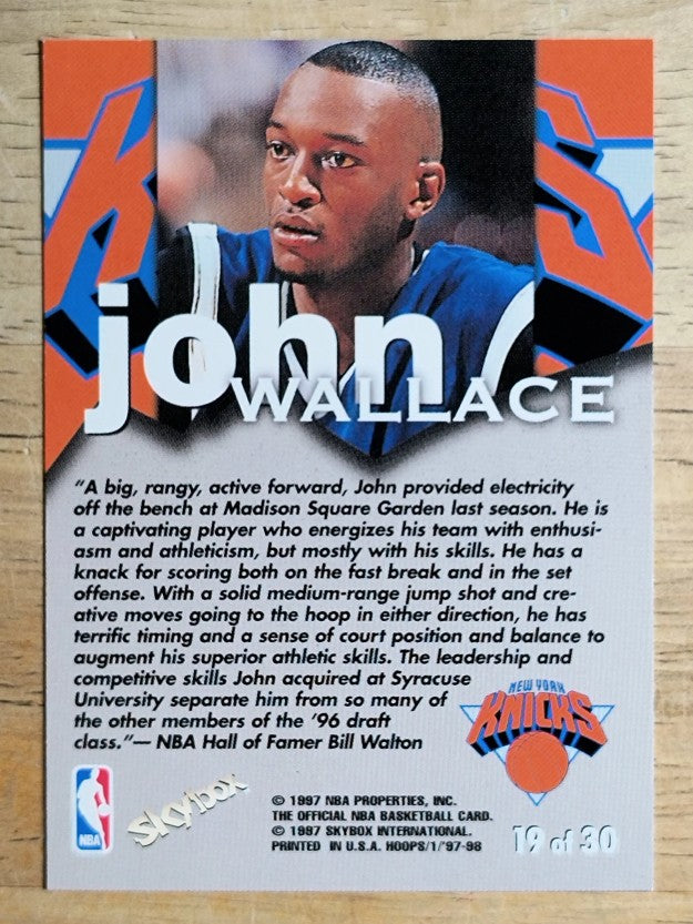 1997-98 Hoops Talkin' Hoops #19 John Wallace