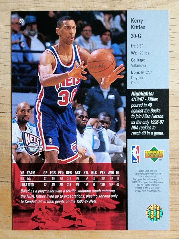 1997-98 Upper Deck #80 Kerry Kittles