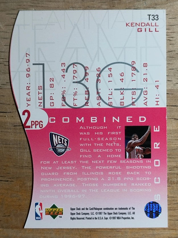 1997-98 Upper Deck Teammates #T33 Kendall Gill