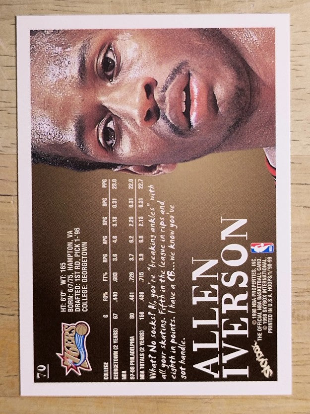 1998-99 Hoops #70 Allen Iverson