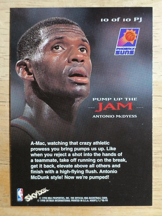 1998-99 Hoops Pump Up The Jam #10 Antonio McDyess
