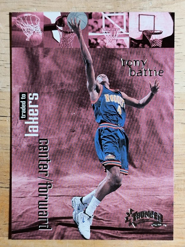 1998-99 SkyBox Thunder #71 Tony Battie