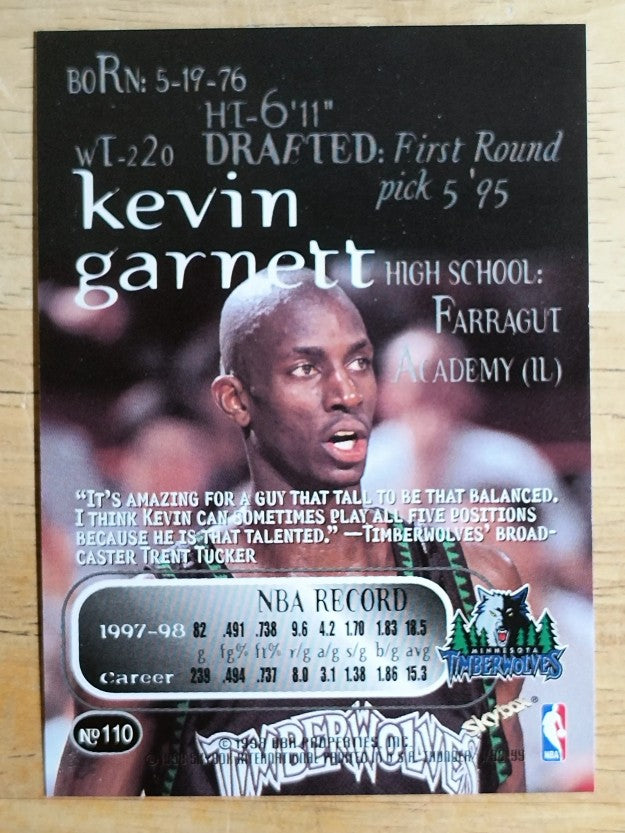 1998-99 SkyBox Thunder #110 Kevin Garnett