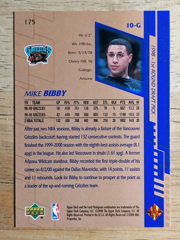 2000-01 Upper Deck #175 Mike Bibby
