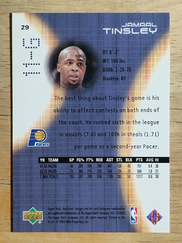 2003-04 Upper Deck Hardcourt #29 Jamaal Tinsley