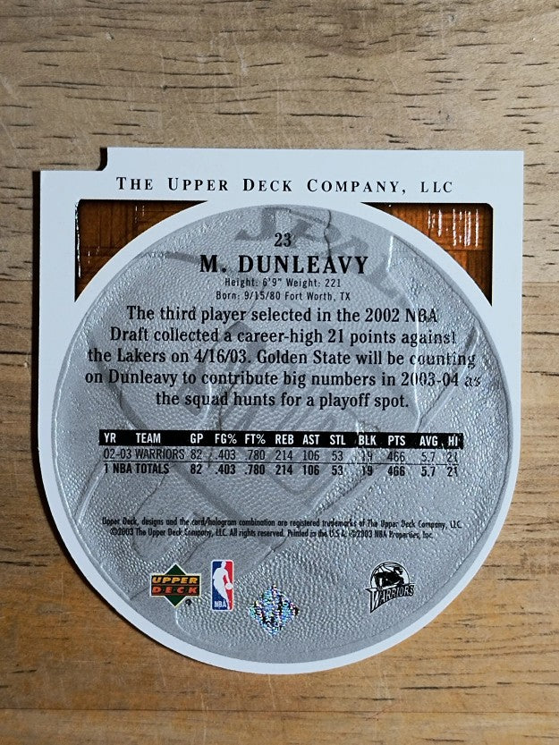 2003-04 Upper Deck Standing O Die Cuts/Embossed #23 Mike Dunleavy