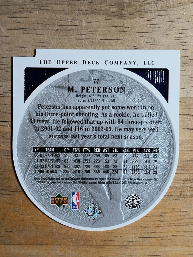 2003-04 Upper Deck Standing O Die Cuts/Embossed #77 Morris Peterson