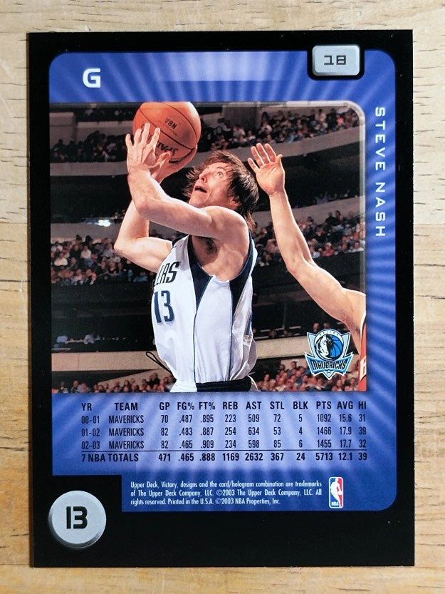 2003-04 Upper Deck Victory #18 Steve Nash