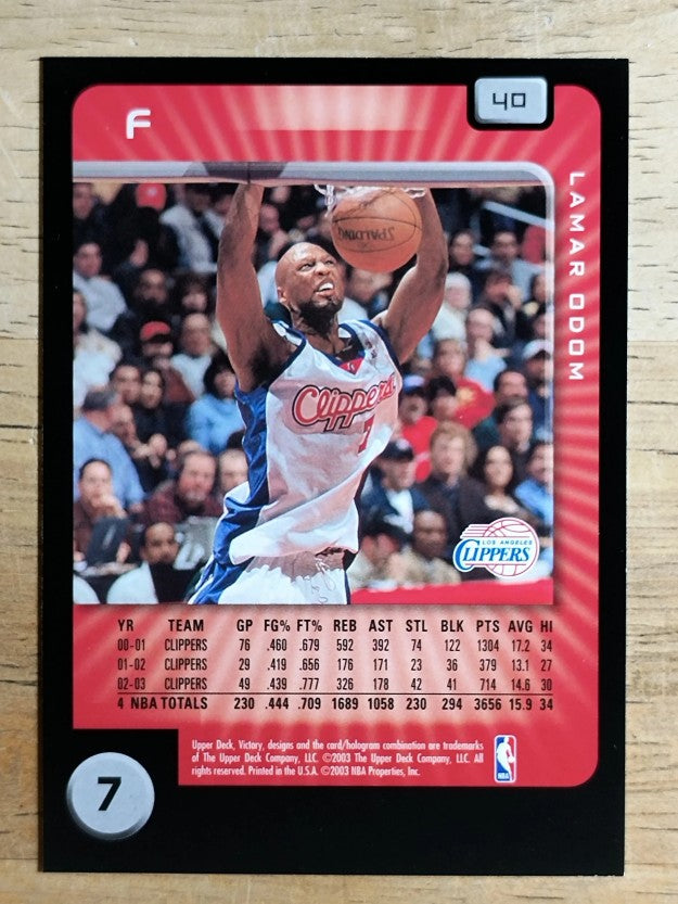 2003-04 Upper Deck Victory #40 Lamar Odom
