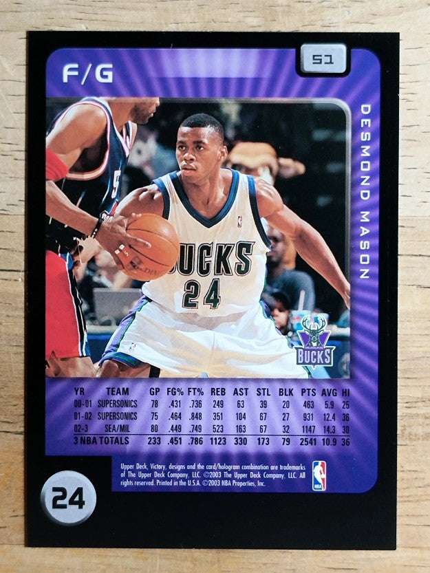 2003-04 Upper Deck Victory #51 Desmond Mason