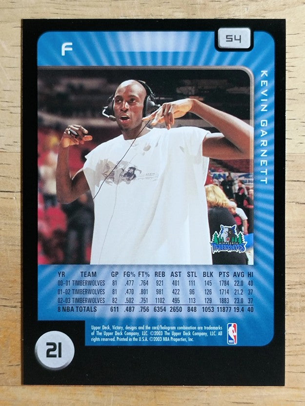 2003-04 Upper Deck Victory #54 Kevin Garnett