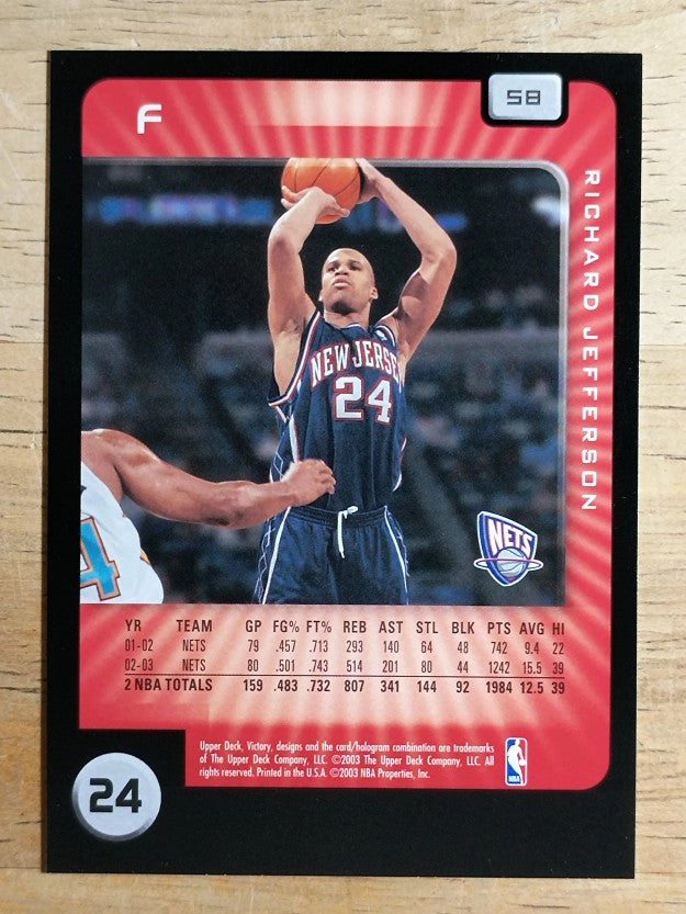 2003-04 Upper Deck Victory #58 Richard Jefferson