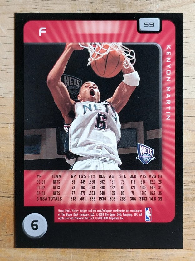 2003-04 Upper Deck Victory #59 Kenyon Martin
