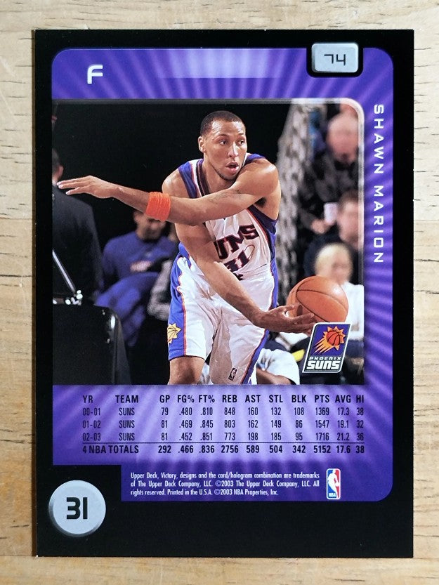 2003-04 Upper Deck Victory #74 Shawn Marion