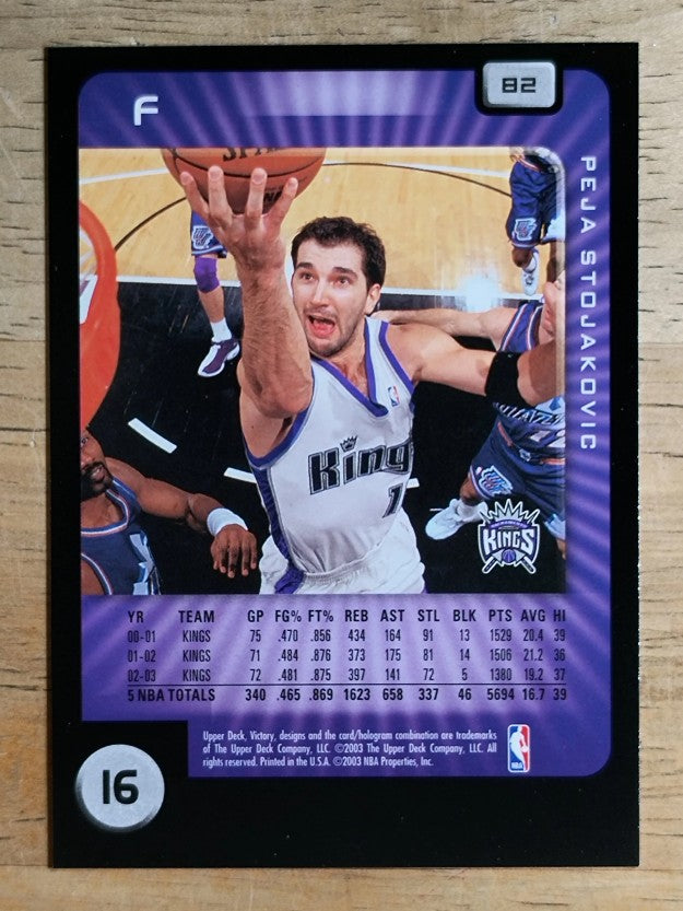 2003-04 Upper Deck Victory #82 Peja Stojakovic