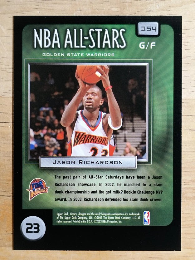 2003-04 Upper Deck Victory #154 Jeson Richardson AS