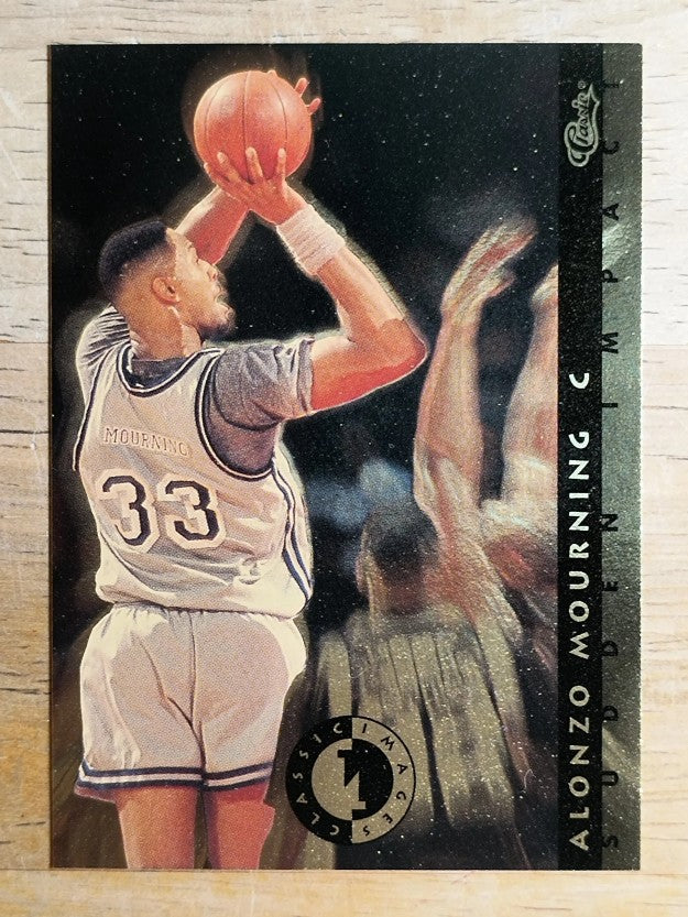 1993-94 Images Four Sport Sudden Impact #SI10 Alonzo Mourning