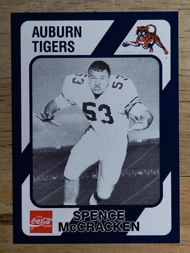 1989 Auburn Coke 580 #523 Spence McCracken