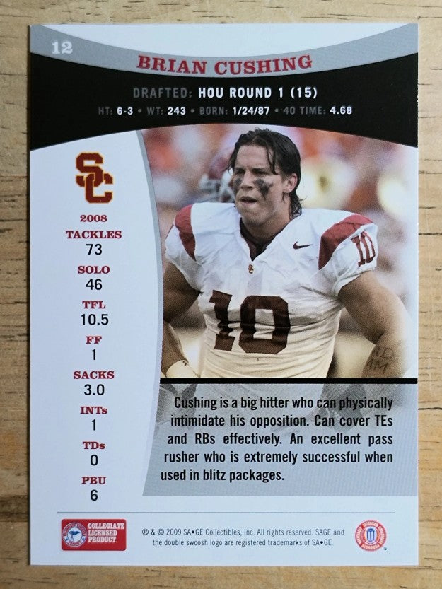 2009 SAGE #12 Brian Cushing