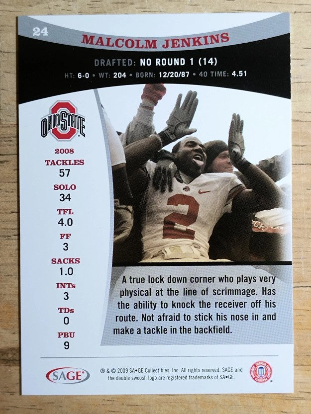 2009 SAGE #24 Malcolm Jenkins