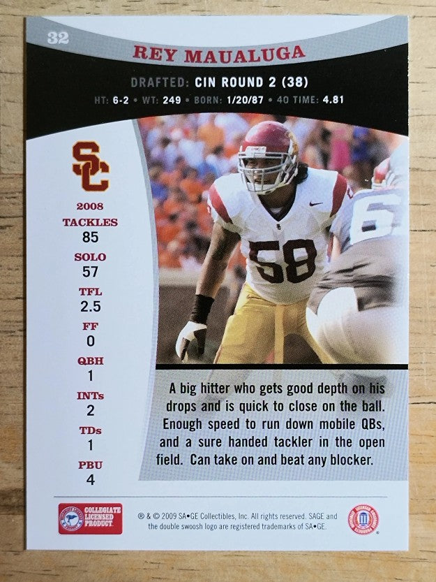 2009 SAGE #32 Rey Maualuga