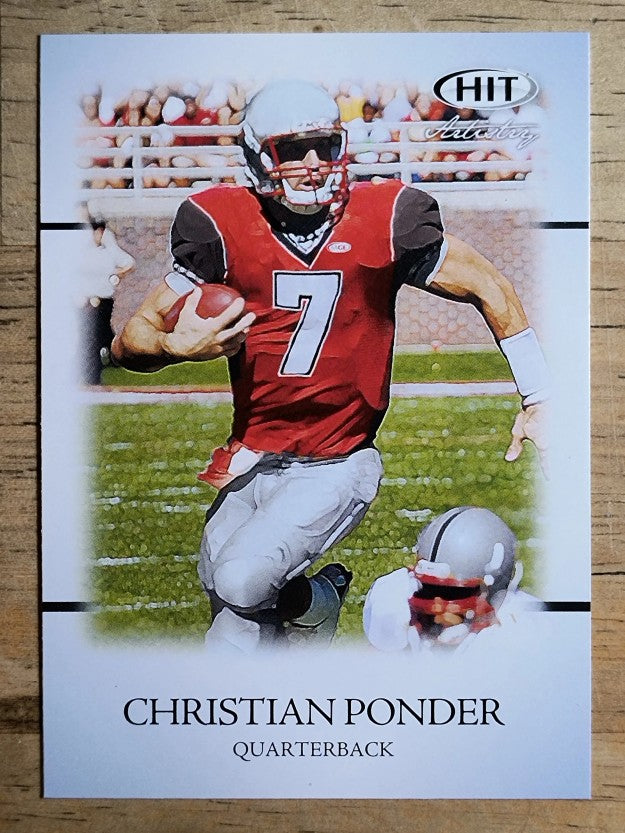 2011 SAGE HIT #47 Christian Ponder Art