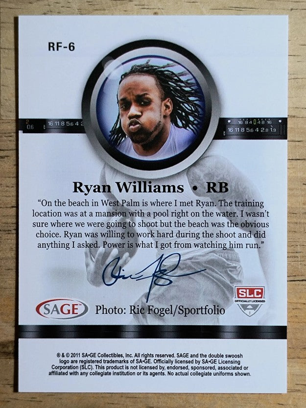 2011 SAGE Through the Lens #RF6 Ryan Williams