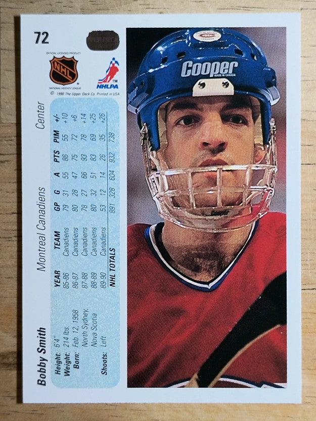 1990-91 Upper Deck #72 Bobby Smith