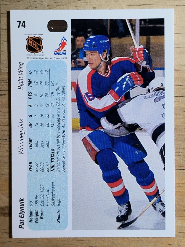 1990-91 Upper Deck #74 Pat Elynuik