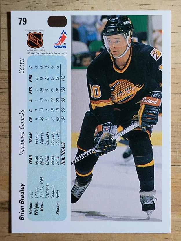 1990-91 Upper Deck #79 Brian Bradley