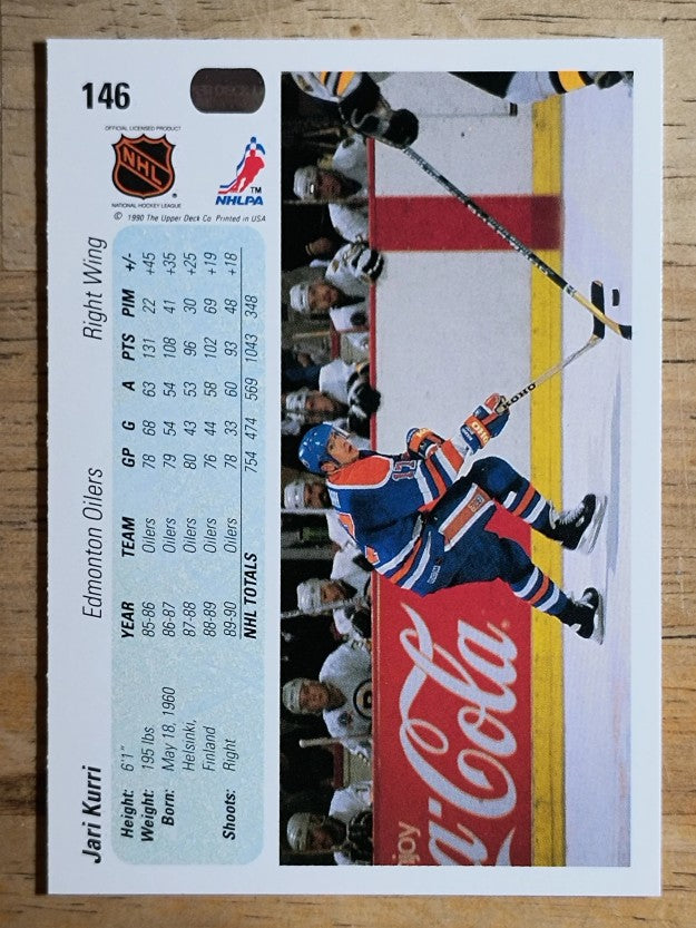 1990-91 Upper Deck #146 Jari Kurri