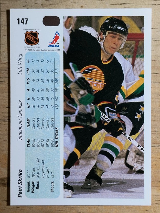 1990-91 Upper Deck #147 Petri Skriko
