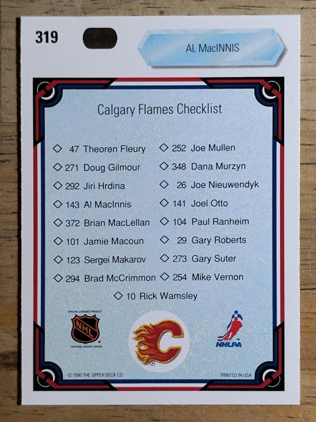1990-91 Upper Deck #319 Al MacInnis TC