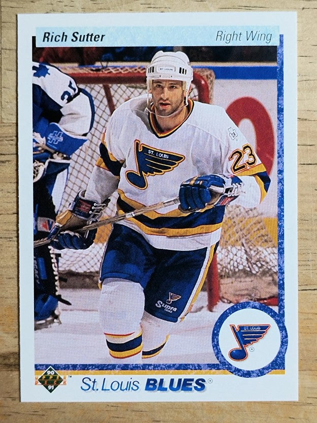 1990-91 Upper Deck #328 Rich Sutter