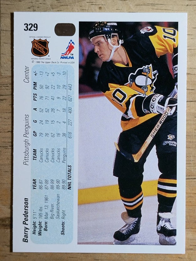 1990-91 Upper Deck #329 Barry Pederson