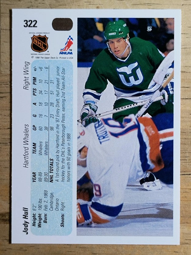 1990-91 Upper Deck #322 Jody Hull RC