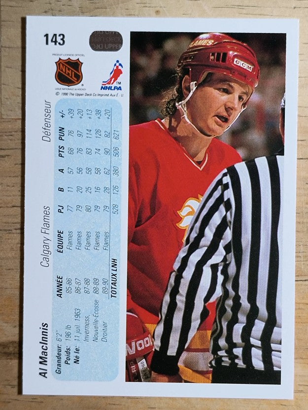1990-91 Upper Deck French #143 Al MacInnis