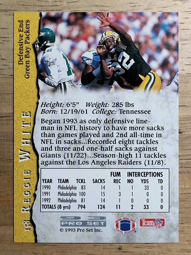 1993 Pro Set #158 Reggie White