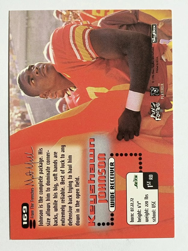 1996 SkyBox Impact #169 Keyshawn Johnson RC