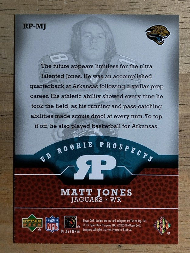 2005 Upper Deck Rookie Prospects #RPMJ Matt Jones