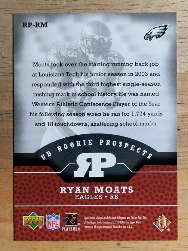 2005 Upper Deck Rookie Prospects #RPRM Ryan Moats