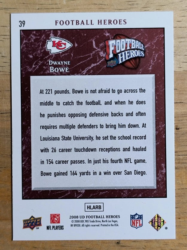 2008 Upper Deck Heroes #39 Dwayne Bowe
